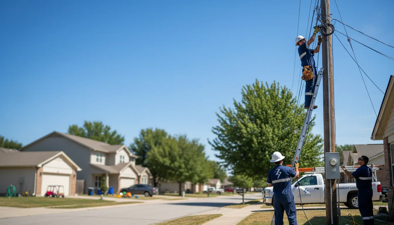 Residential electrician providing installation services in Davis City, IA